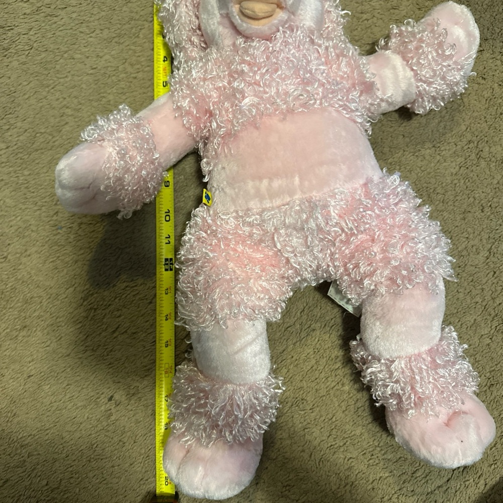Build-A-Bear Plush Pink French Poodle 19in BAB Workshop Dog Curly Hair - Picture 12 of 12